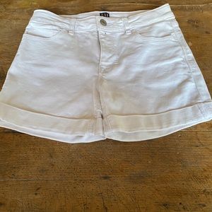 White jean shorts gap size 12 girls